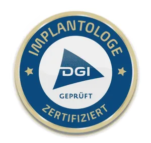 DGI-Siegel Zertifizierter Implantologe
